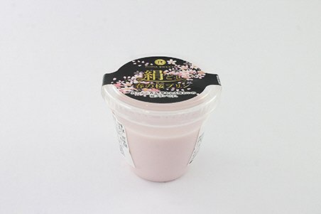 絹ごし春の桜プリン