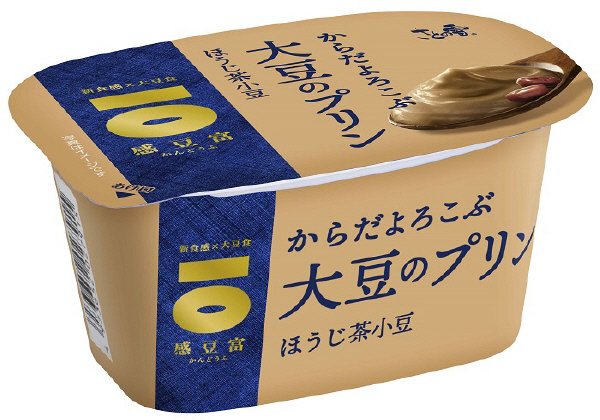 感豆富　大豆のプリン　ほうじ茶小豆