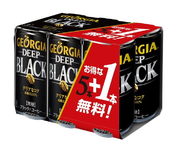 ジョージア　ディープブラック　5本+1