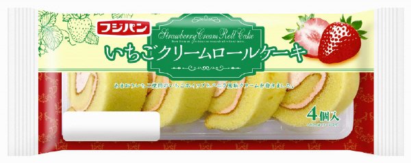 いちごクリームロールケーキ
