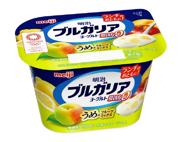 明治ブルガリアヨーグルト脂肪０うめ＆フルーツミックス