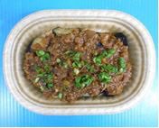 茄子の自家製肉味噌がけ