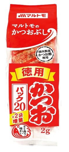 徳用かつおパック２ｇ×２０　+２袋増量