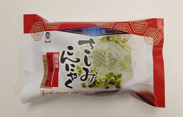 おさしみこんにゃく韓国風味のピリ辛たれ