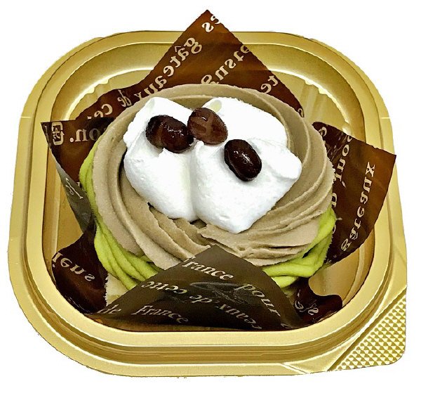 抹茶とほうじ茶のモンブラン