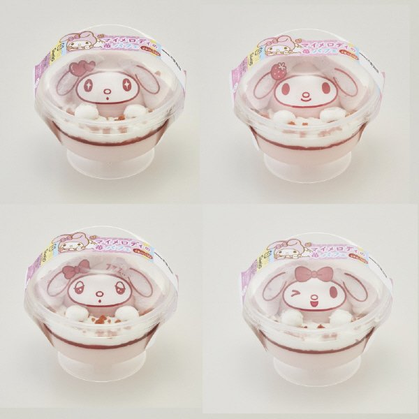 マイメロディの苺パフェ