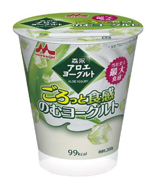 森永アロエヨーグルト　ごろっと食感のむヨーグルト