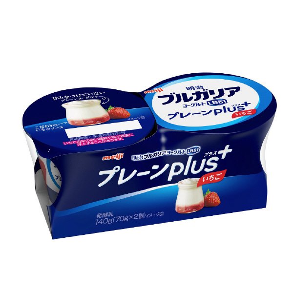 明治ブルガリアヨーグルトＬＢ８１プレーンｐｌｕｓいちご