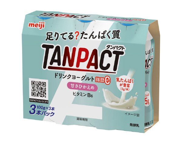 明治ＴＡＮＰＡＣＴドリンクヨーグルト脂肪０甘さひかえめ