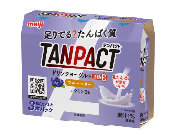 明治ＴＡＮＰＡＣＴドリンクヨーグルト脂肪０ブルーベリー