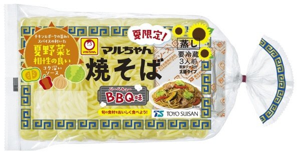 マルちゃん焼そば　夏限定　ＢＢＱ味　３人前