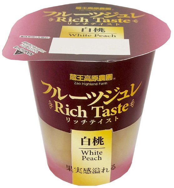 フルーツジュレ　リッチテイスト　白桃