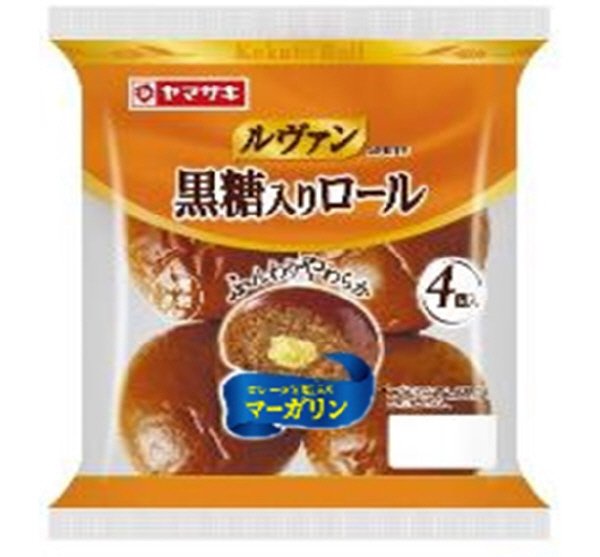ルヴァン黒糖入りロール（マーガリン入り）４