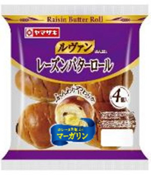 ルヴァンレーズンバターロール（マーガリン入り）４