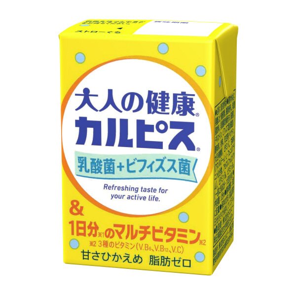 「大人の健康・カルピス」乳酸菌＋ビフィズス菌＆1日分のマルチビタミン