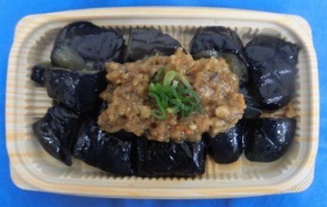 国産茄子肉味噌和え　江戸味噌使用