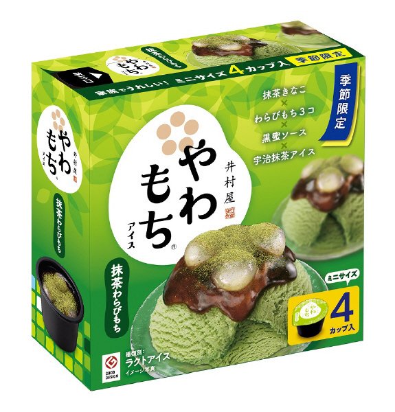 ＢＯＸやわもちアイス（抹茶わらびもち）