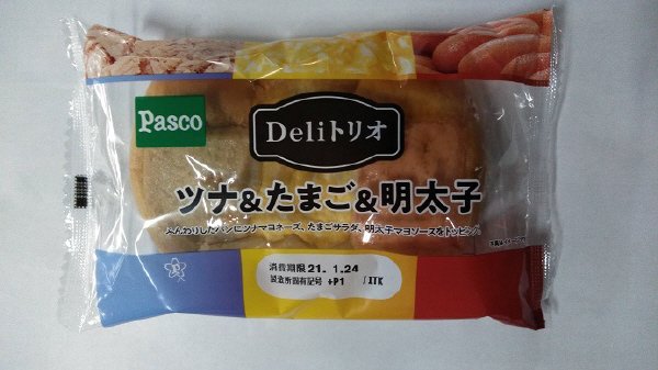 Ｄｅｌｉトリオ　ツナ＆たまご＆明太子