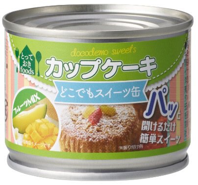 どこでもスイーツ缶　カップケーキ　フルーツミックス
