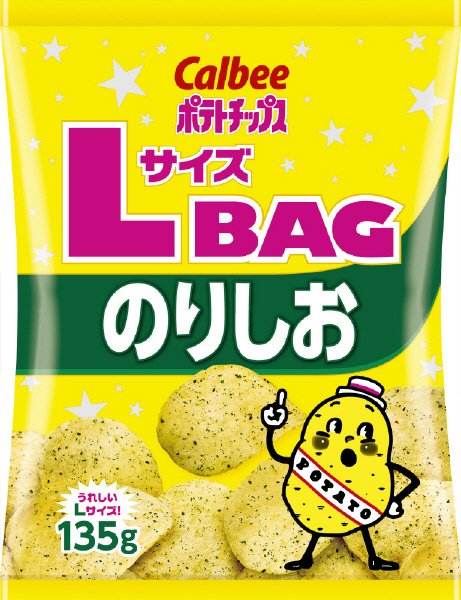 ポテトチップスＬサイズＢＡＧのりしお