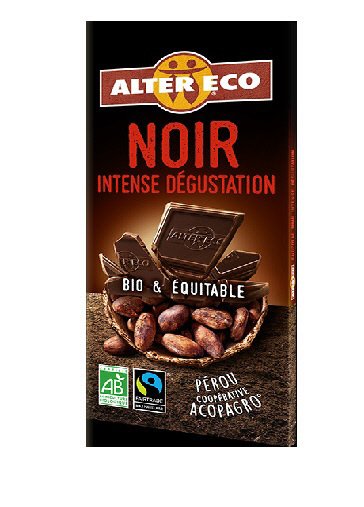 オーガニックフェアトレードチョコ　ノワールアンターンス60％