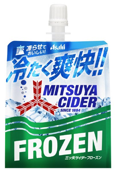 「三ツ矢サイダー」フローズン　口栓付パウチ