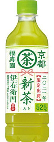 サントリー緑茶　伊右衛門新茶入り５２５ｍｌペット　デザインカートン
