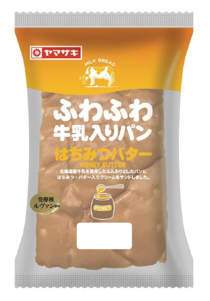 ふわふわ牛乳入りパン（はちみつバター）