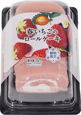 春いちごのロールケーキ
