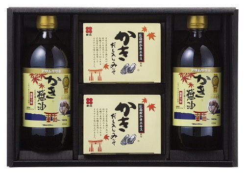 新庄かきだし入りみそ・アサムラサキかき醤油詰合せ（ＳＡ－３０）