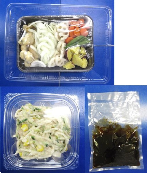 タラフリッターと５種具材の甘酢あん　３人前
