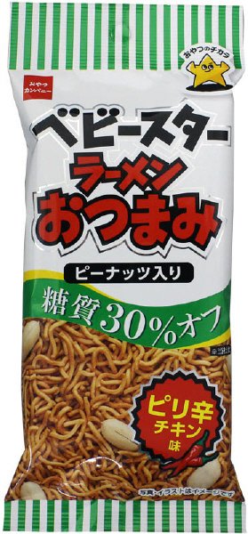 低糖質ベビースターラーメンおつまみピリ辛チキン味