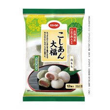 こしあん大福　白もち　よもぎもち（北海道産小豆のあん使用）