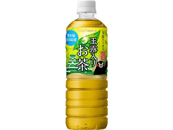 玉露入りお茶　熊本城復旧応援ラベル