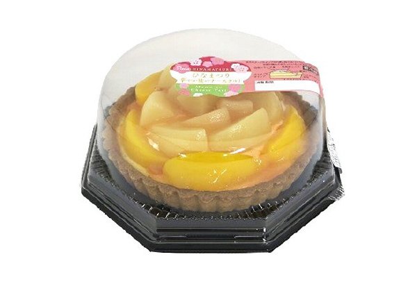 ひなまつり華やか桃のチーズタルト