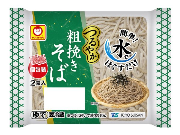 つるやか　粗挽きそば　２食入