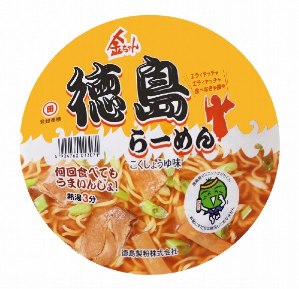 金ちゃん徳島らーめんカップ　ケース12食入り
