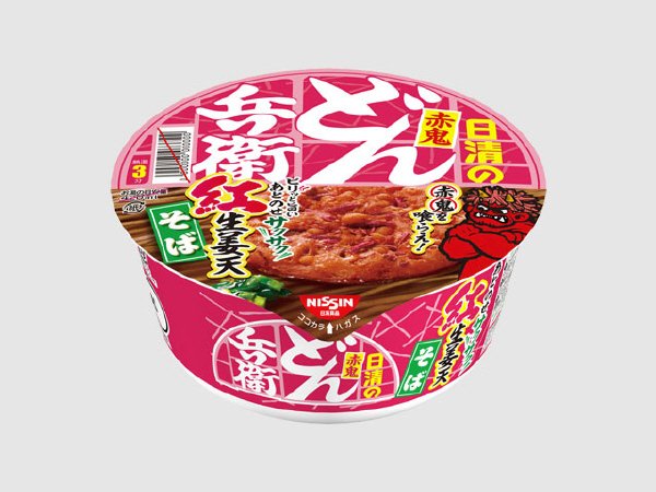 日清のどん兵衛　赤鬼紅生姜天そば
