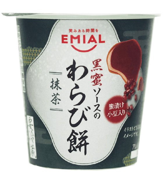黒蜜ソースのわらび餅　抹茶