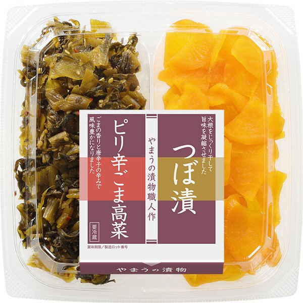 二色ピリ辛ごま高菜・つぼ漬９０ｇ