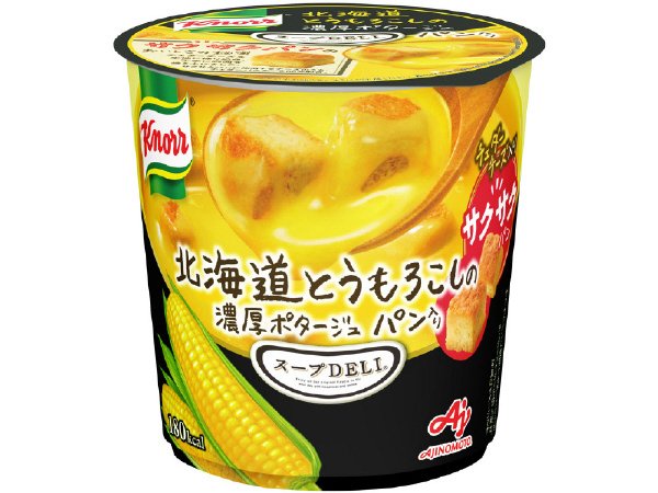 「クノール　スープＤＥＬＩ」北海道とうもろこしの濃厚ポタージュ　パン入り（容器入）