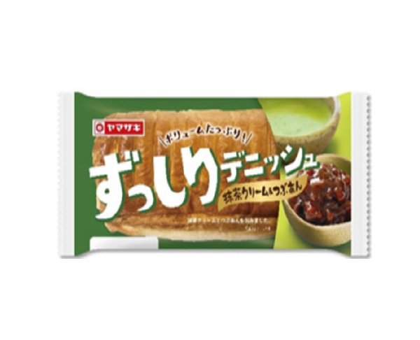 ずっしりデニッシュ（抹茶クリーム＆つぶあん）