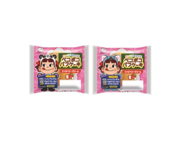 ペコポコパフケーキ（ストロベリークリーム）