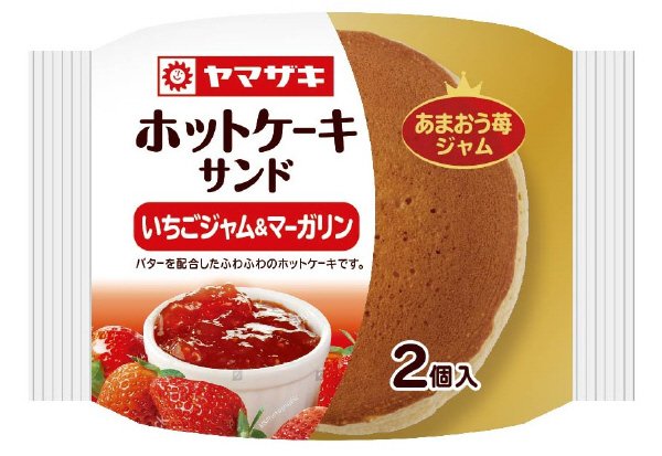 ホットケーキサンド（いちごジャム＆マーガリン）