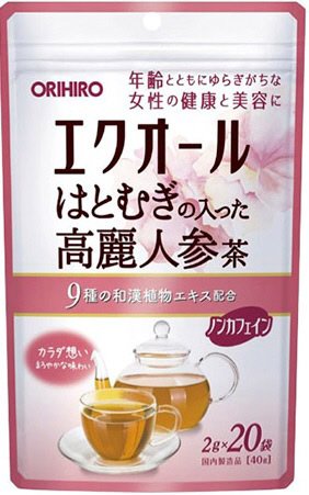 エクオールはとむぎの入った高麗人参茶