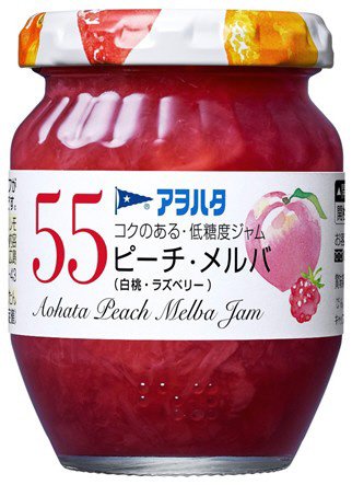 アヲハタ ５５　ピーチ・メルバ（白桃・ラズベリー）