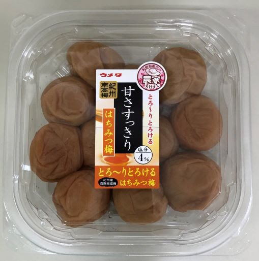 紀州南高梅甘さすっきりはちみつ梅４％