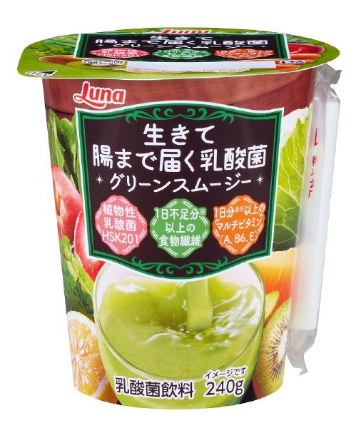 生きて腸まで届く乳酸菌　グリーンスムージー