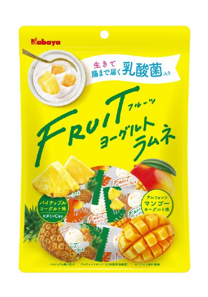 FRUITヨーグルトラムネ　パイン＆マンゴー