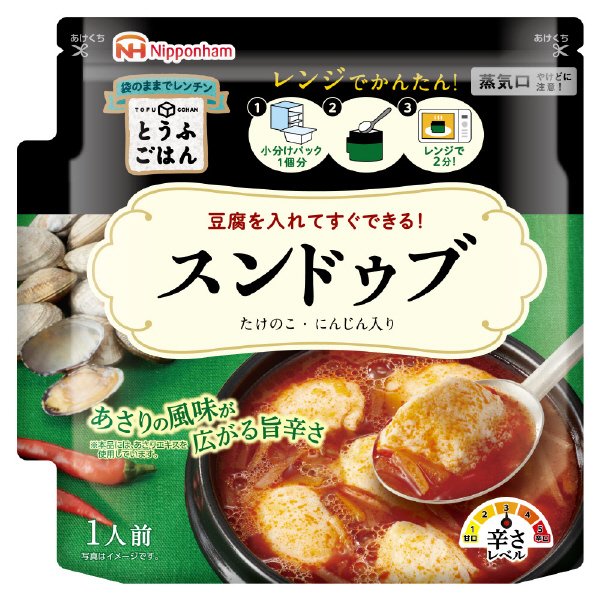 とうふごはん　レンジでかんたん！　スンドゥブ
